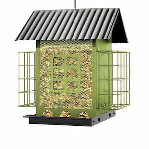 ITOPFOX Green Metal Squirrel-Proof Chew-Proof Hanging Seed