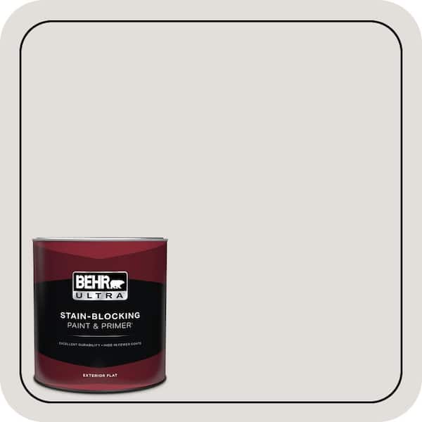 BEHR ULTRA 1 qt. #PWN-63 Abalone Shell Flat Exterior Paint & Primer