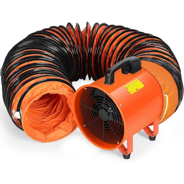 12 in. High Velocity Utility Blower with 32.8 ft. Hose, 1900/2800r/min, 520W Motor