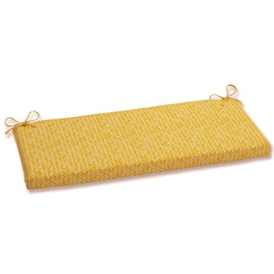 Other Rectangular Outdoor Bench Cushion in Yellow