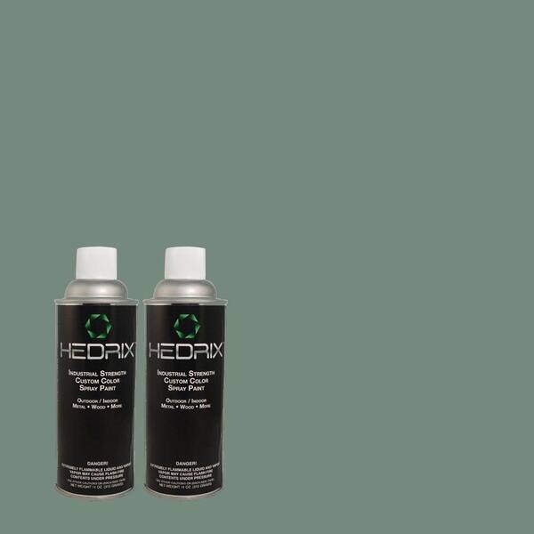 Hedrix 11 oz. Match of BHG-59 Oak Grove Semi-Gloss Custom Spray Paint (2-Pack)