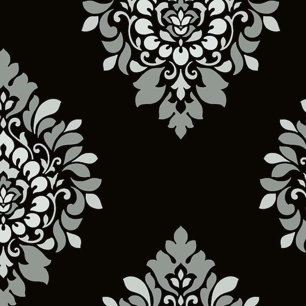 Norwall Medallion Damask Vinyl Roll Wallpaper (Covers 56 sq. ft.)