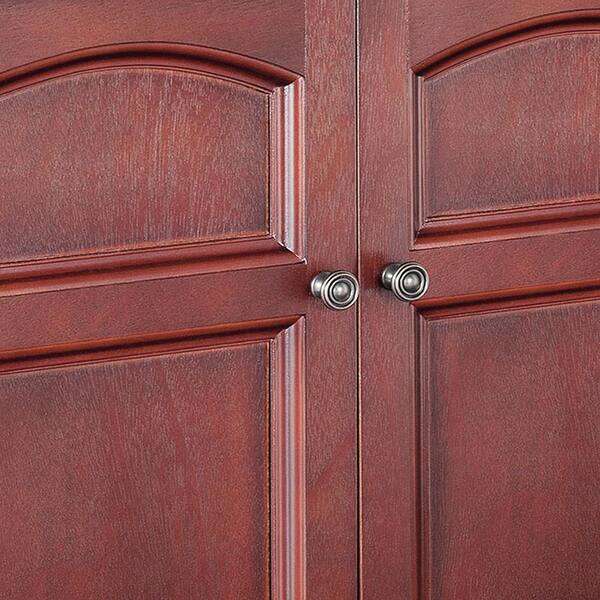 Teamson Home Martha 22.25-in x 25-in x 8-in Mahogany Bathroom Wall Cabinet