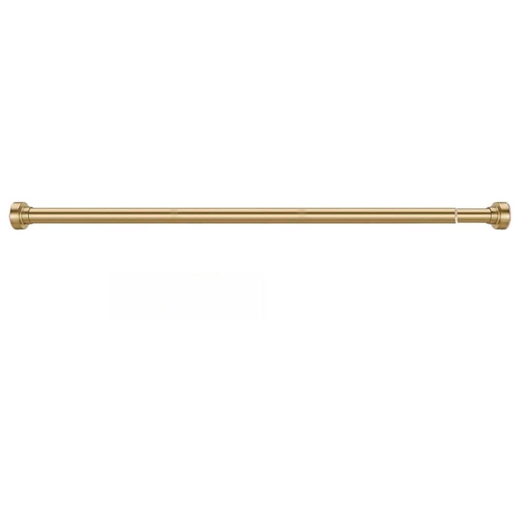 82 in. Stainless Steel  Adjustable Tension Spring Shower Curtain Rod in Gold, No Drilling, Non-Slip, Rust-Proof price history on PriceWatchPro