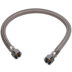 1/2 in. Compression x 1/2 in. FIP x 20 in. Braided Polymer Faucet Supply Line