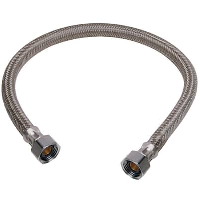 1/2 in. Compression x 1/2 in. FIP x 20 in. Braided Polymer Faucet Connector