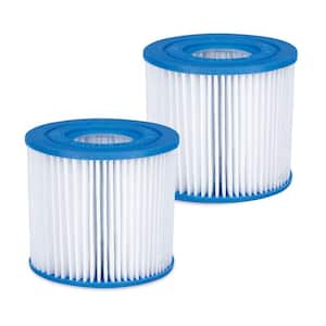 P57000102 0 sq. ft. Replacement Type D Pool and Spa Filter Cartridge, 2-Pack