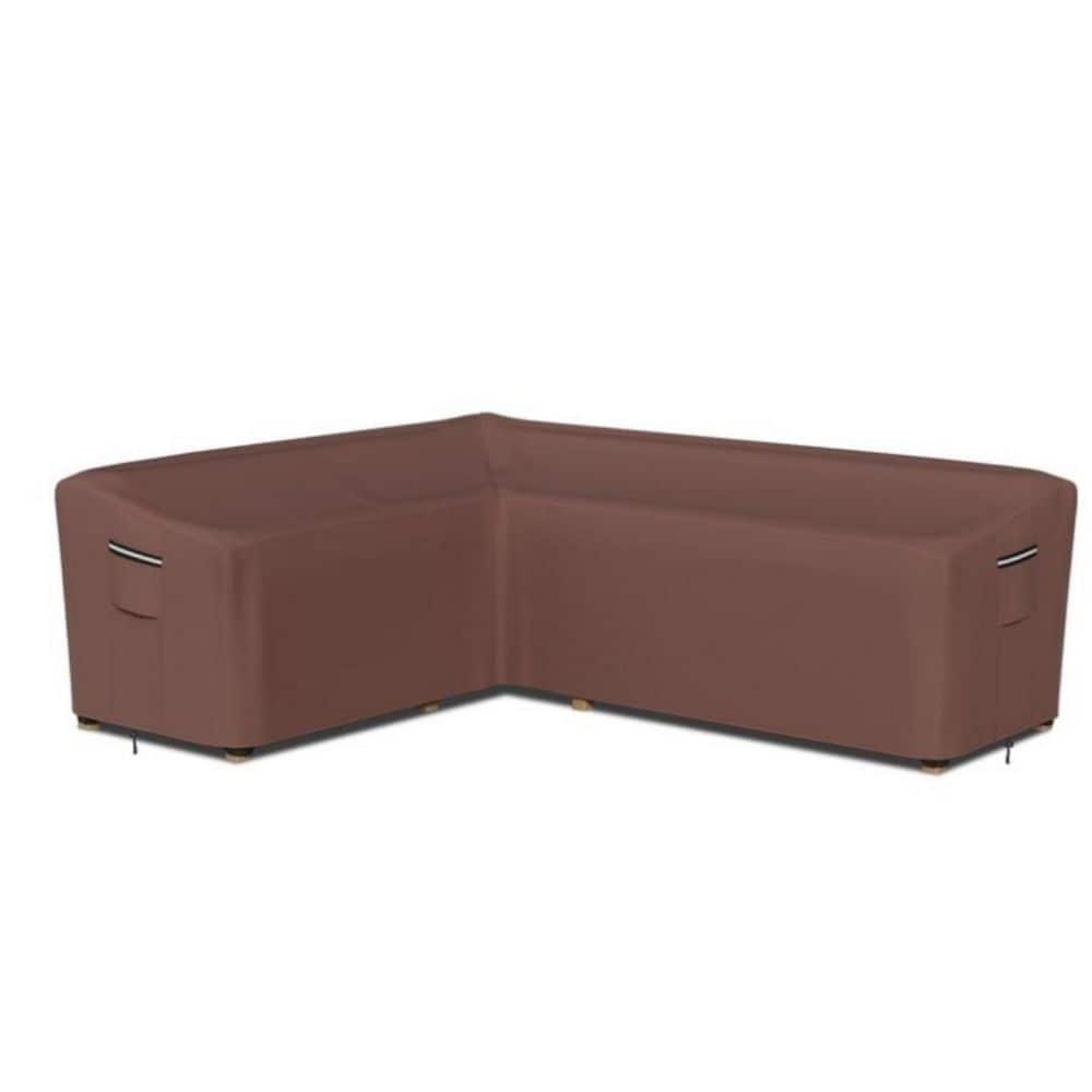 Patio Combination Slipcover, Outdoor Right Facing L-Shaped Slipcover,600D O