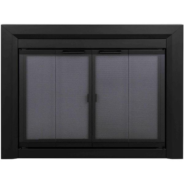 Pleasant Hearth Clairmont Small Glass Fireplace Doors