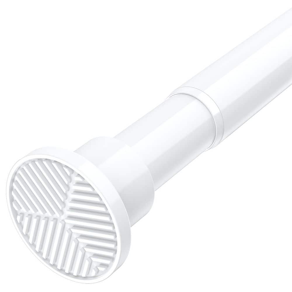 28 - 84 in. White High Carbon Steel Adjustable Spring Tension Curtain Rod for Bathroom, Closet and Window price history on PriceWatchPro
