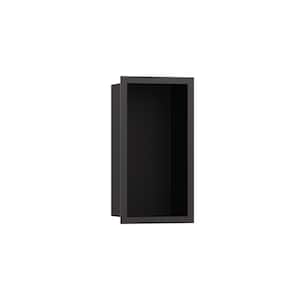 XtraStoris Individual 9 in. W x 15 in. H x 4 in. D Stainless Steel Shower Niche in Brushed Black Chrome