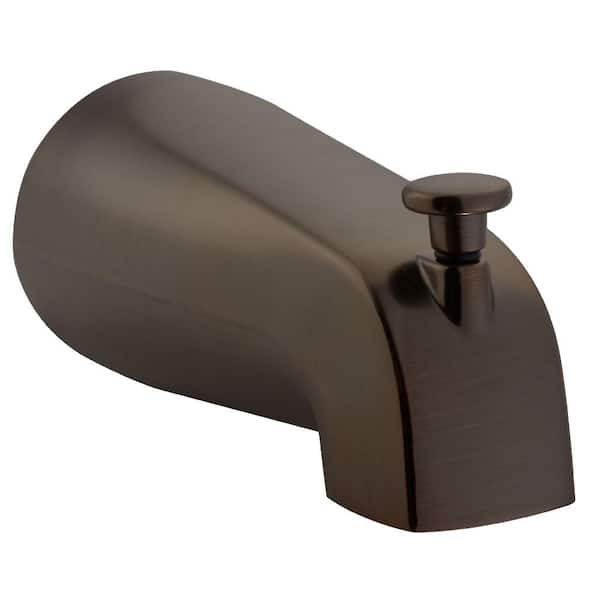 PULSE Showerspas Brass Tub Spout with Slip Fit Connection in Oil Rubbed Bronze