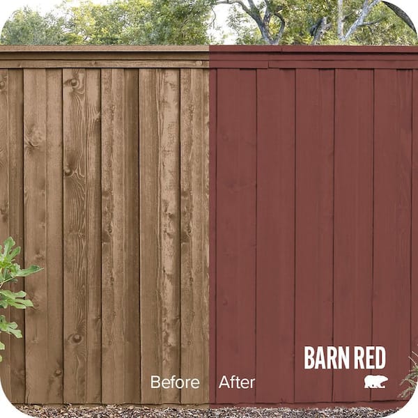 5 gal. #SC-112 Barn Red Solid Color House and Fence Exterior Wood Stain
