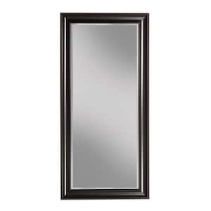 Oversized Black Plastic Beveled Glass Full-Length Classic Mirror (65 in. H X 31 in. W)