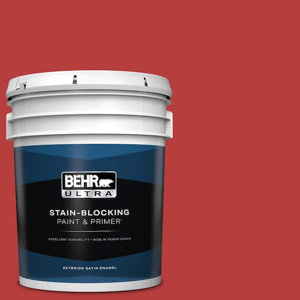 BEHR ULTRA 5 gal. #S-G-170 Licorice Stick Satin Enamel Exterior Paint & Primer