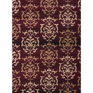 Dallas Countess Burgundy 2 ft. x 3 ft. Indoor Area Rug