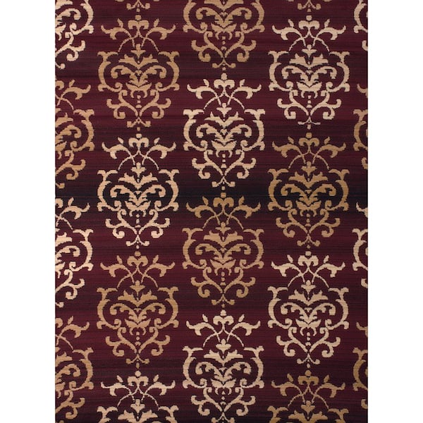 United Weavers Dallas Countess Burgundy 2 ft. x 3 ft. Indoor Area Rug