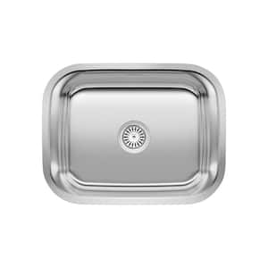Stellar 23 in. x 17.75 in. x 12 in. Stainless Steel Undermount Laundry Sink in Brushed Satin