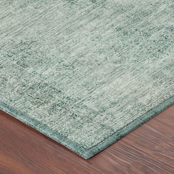 Chantille Machine Washable Indoor/Outdoor Abstract ACN2726 Seafoam 8 ft. x 10 ft. Area Rug