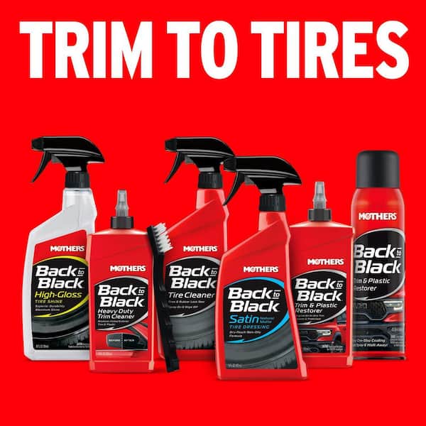 Reviews for MOTHERS 16 oz. Back-to-Black Satin Tire Dressing Spray | Pg 1 - The Home Depot Reviews for MOTHERS 16 oz. Back-to-Black Satin Tire Dressing Spray | Pg 1 - The Home Depot