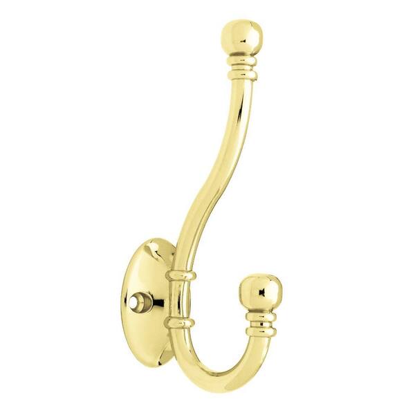 Liberty 5-1/5 in. Polished Brass Ball End Coat Hook