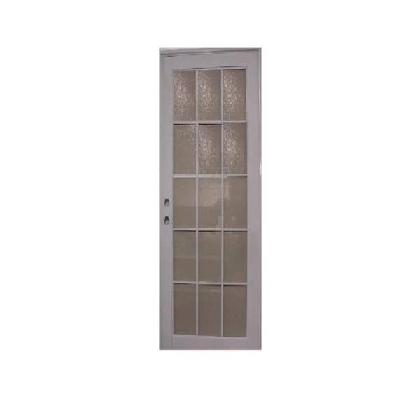 Air Master Windows and Doors 38 in. x 80 in. AA French White Painted Aluminum Prehung Front Door