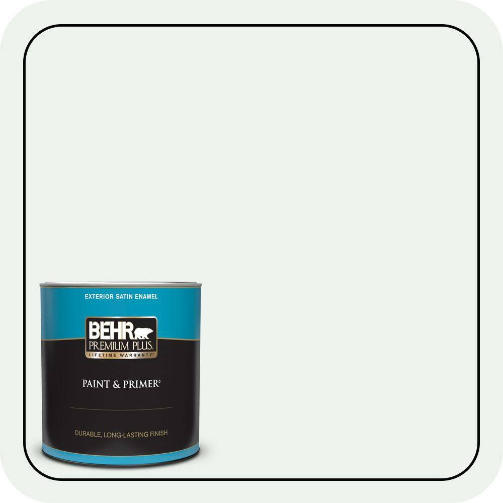 1 qt. #W-D-500 Cascade White Satin Enamel Exterior Paint & Primer price history on PriceWatchPro