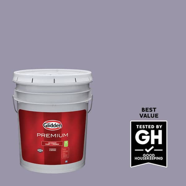 Glidden Premium 5 gal. PPG1173-5 Purple Surf Flat Interior Paint
