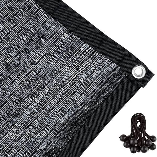Agfabric 12 ft. x 20 ft. 50% Sunblock Shade Cloth with Grommets for Garden Patio, Black