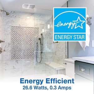 ENERGY STAR Certified Deluxe Quiet 100 CFM Humidity Sensing Ceiling Bathroom Exhaust Fan