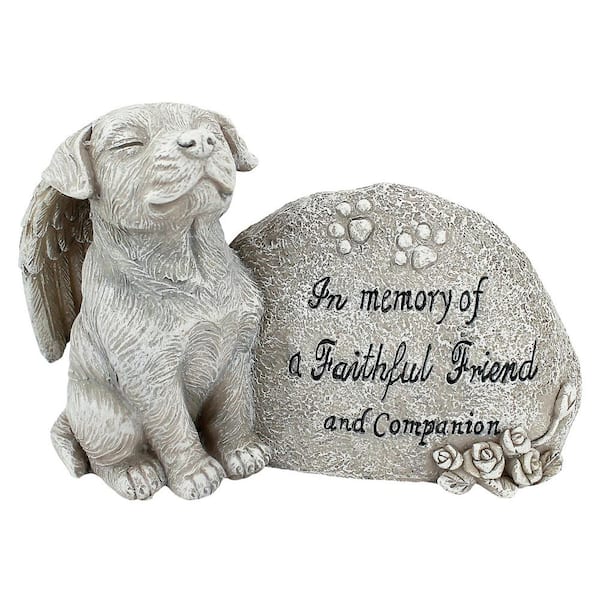 Design Toscano 4 in. H Forever in Our Hearts Memorial Dog Statue