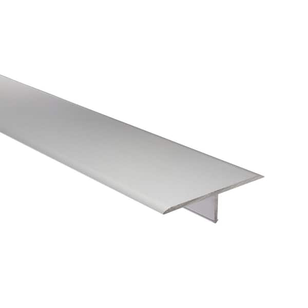 NOVOSEPARA Matt Black 98.4 in. D x 0.56 in. W x 98.4 in. L T Shape Aluminum Molding and Transition Trim
