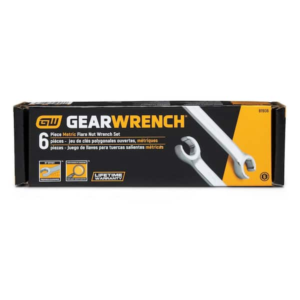 Gearwrench flare nut deals wrench