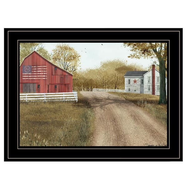 HomeRoots Charlie Summer in the Country 1-Piece Framed Wall Art 15 in. x 19 in.