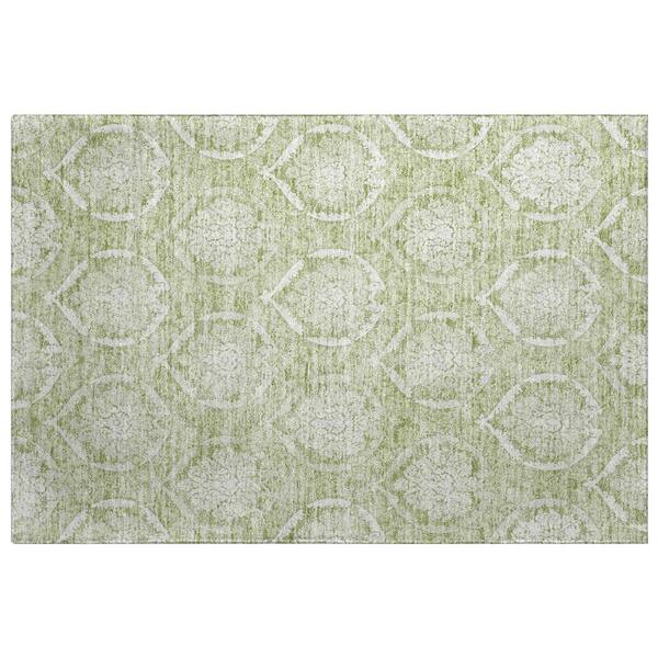 Dream Shag Premium Machine Washable Abstract ADS810 Aloe 2 ft. x 3 ft. Accent Rug