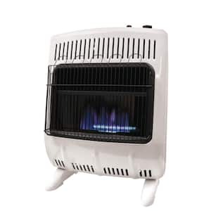 20,000 BTU Vent Free Blue Flame Natural Gas or Propane Dual Fuel Indoor Space Heater