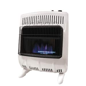 20,000 BTU Vent Free Blue Flame Natural Gas or Propane Dual Fuel Space Heater