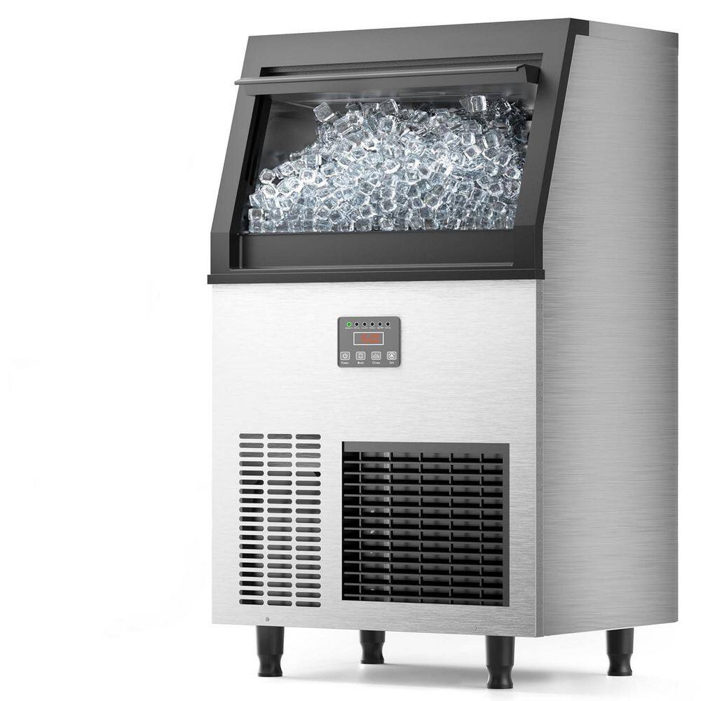 19.7 in. 200 lb. /24H Full Ice Sizes Commercial Freestanding Ice Maker in Stainless Steel,Full Size Cubes,50 lbs Storage price history on PriceWatchPro