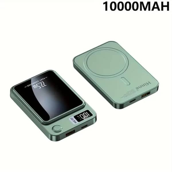 Etokfoks 10000 mAh Super Fast Magnetic Wireless Charging Power Bank for  Iphone15pro/14max/13/12/Android (USB, Type-C), Green MLSA17LT069 - The Home  Depot