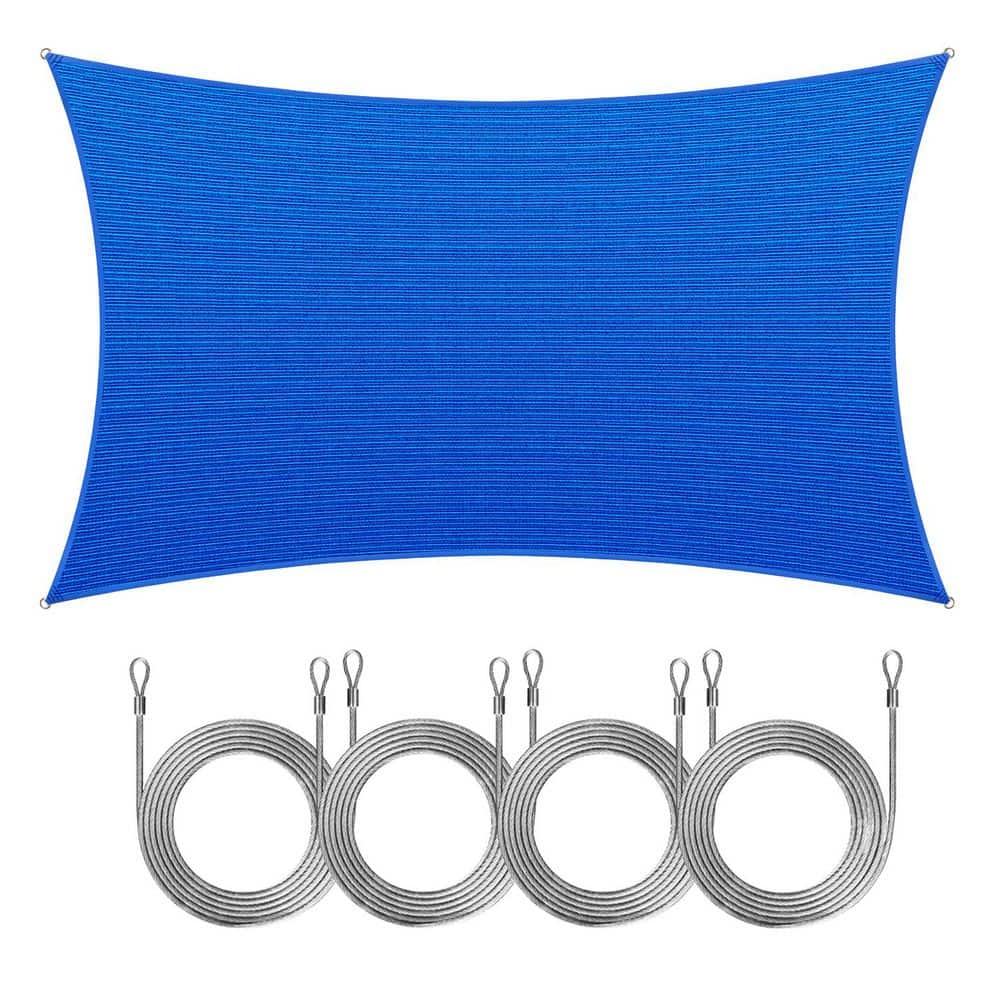 10 ft. x 20 ft. Rectangle Sun Shade Sail with Rope-Blue price history on PriceWatchPro