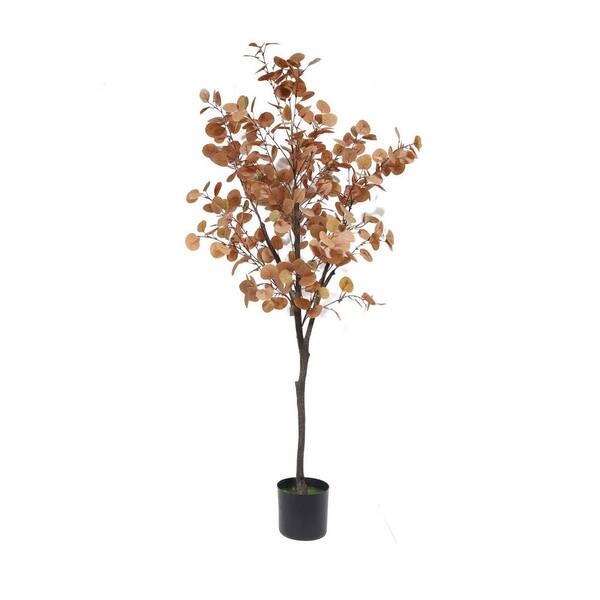 Unbranded 59 .1 in. H Natural Look, Botaneeka Artificial Eucalyptus Tree in pot