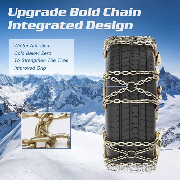 10X Adjustable Emergency Snow Tire Chain Truck/SUV Anti-Skid Anti