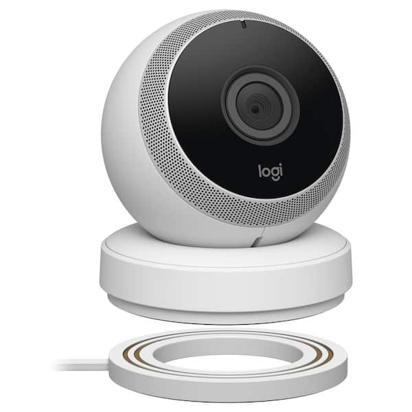 Logitech Logi Circle Portable Wi-Fi Video Monitoring Camera with 2-Way Talk, White