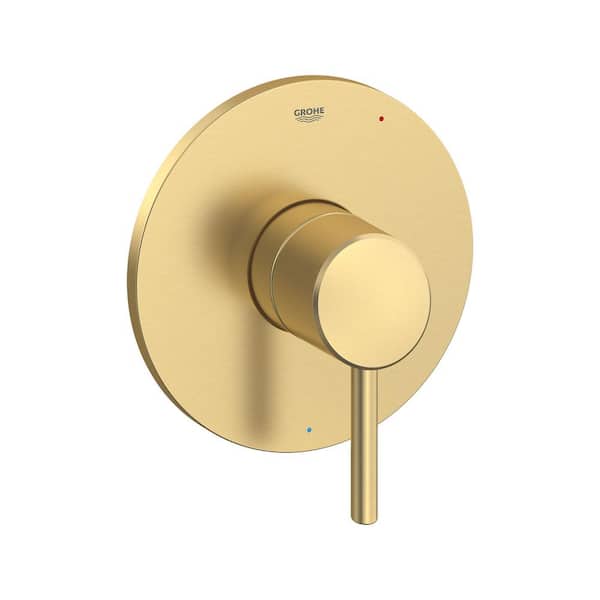 GROHE Concetto 1-Handle Wall Mount Pressure Balance Valve Trim Kit in Brushed Cool Sunrise (Valve Not Included)