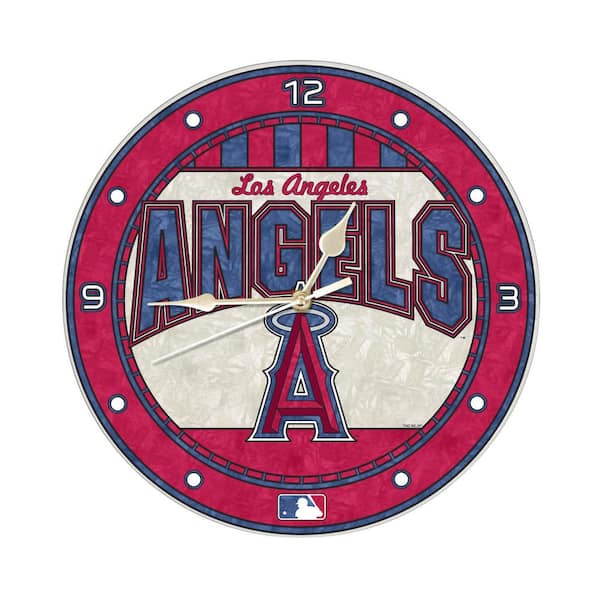 The Memory Company MLB 12 in. Angels Art Glass Clock