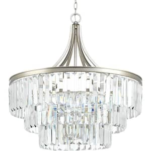 Glimmer Collection 6-Light Silver Ridge Pendant