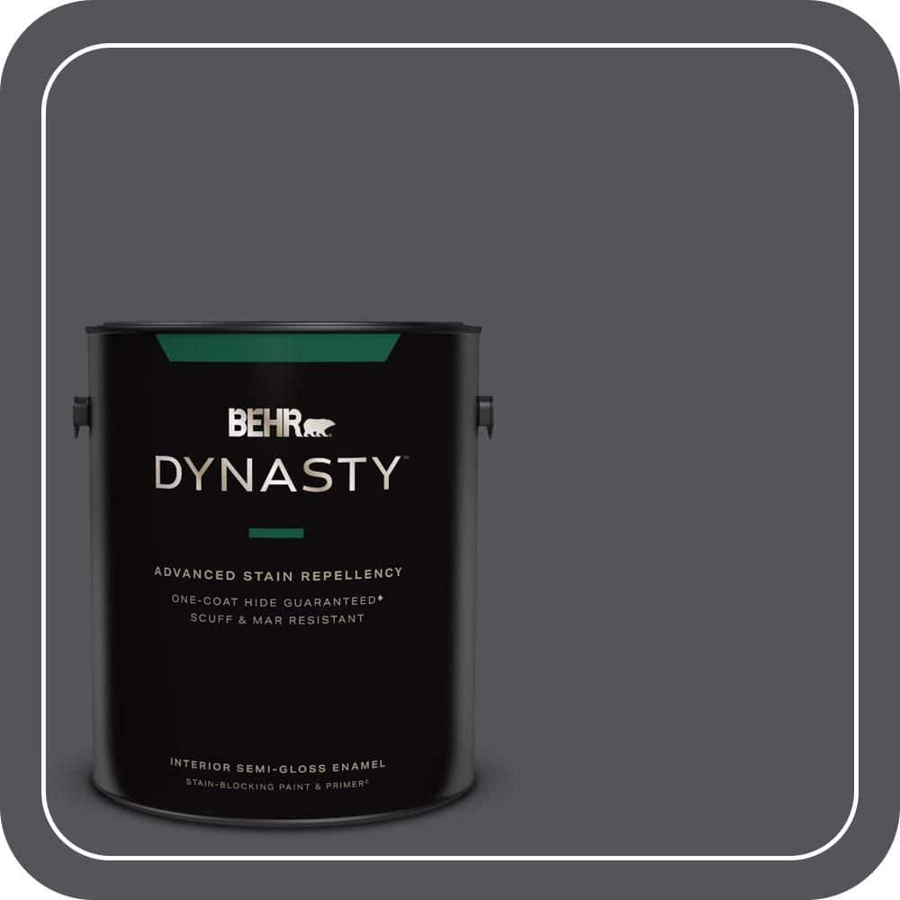 1 gal. #N510-6 Orion Gray One-Coat Hide Semi-Gloss Enamel Interior Stain-Blocking Paint & Primer price history on PriceWatchPro