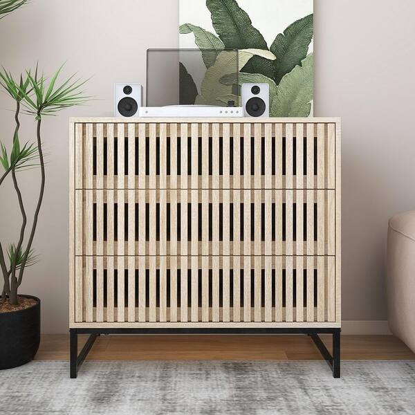 Tileon 3-drawer cabinet, Accent Storage Cabinet, Suitable for Living Room, Bedroom, Dining Room, Study