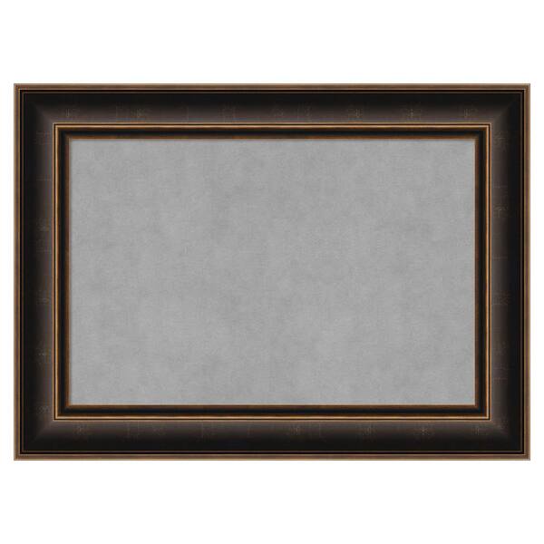 Amanti Art Villa Oil Rubbed Bronze 30 in. x 22 in. Framed Magnetic Board