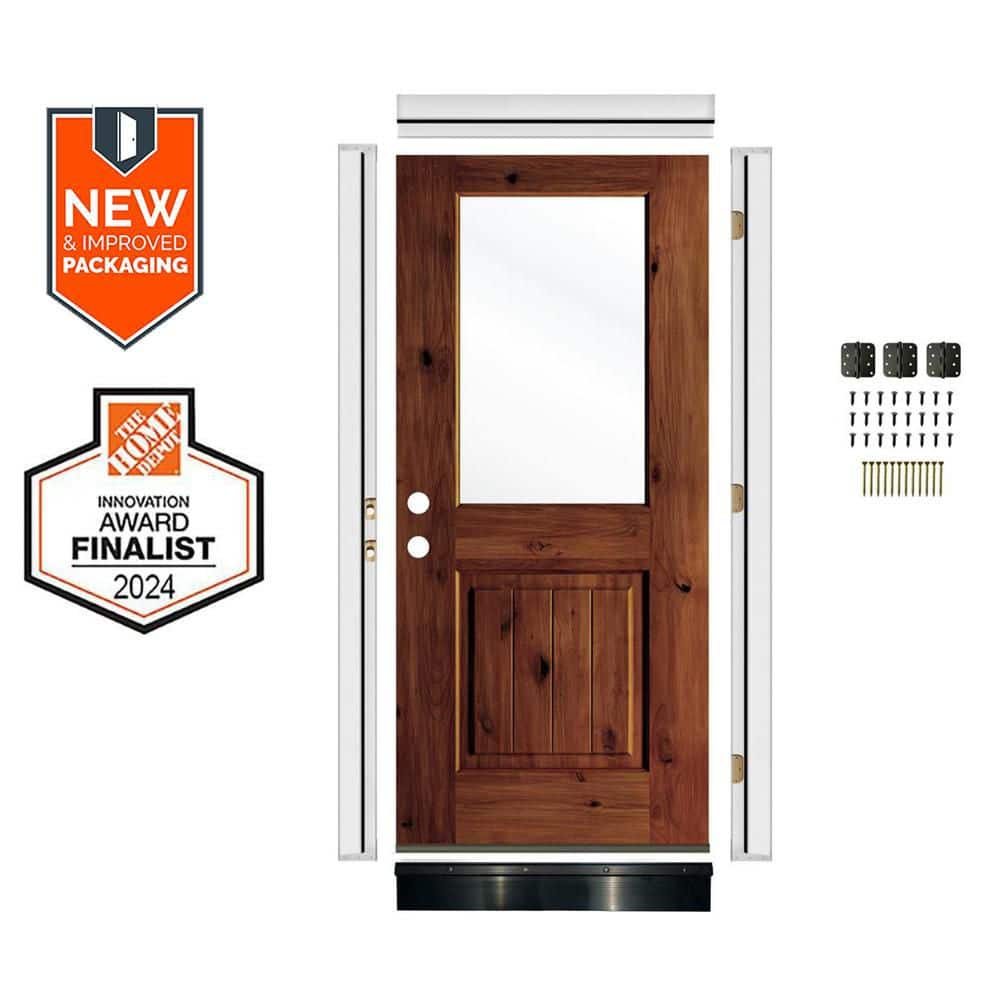 Krosswood Doors 36in.x80in. RH Half-Lite VG Clear Glass